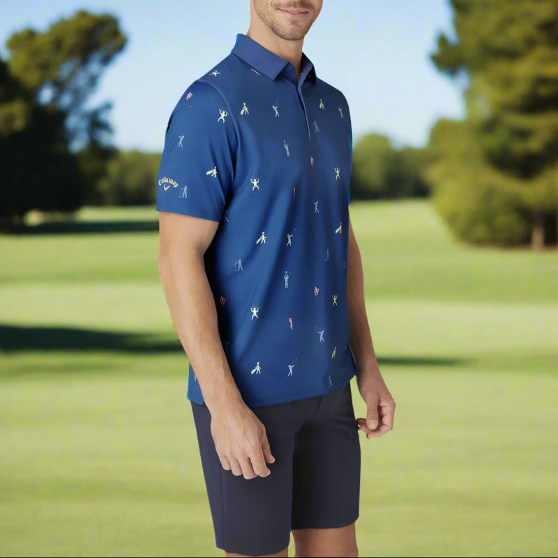 Callaway Time Lapse Polo Shirt - Galaxy Blue