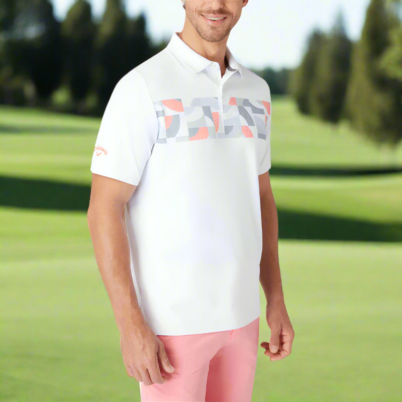 Callaway Optical ‘C’ Polo Shirt - Bright White