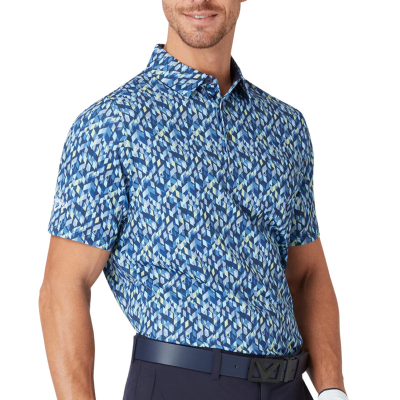 Callaway Kaleidoscope Chev Polo Shirt - Peacoat