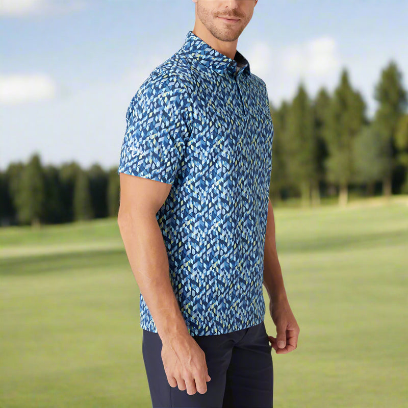 Callaway Kaleidoscope Chev Polo Shirt - Peacoat