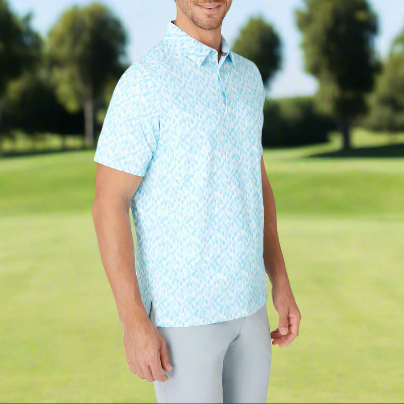 Callaway Kaleidoscope Chev Polo Shirt - Arctic Paradise