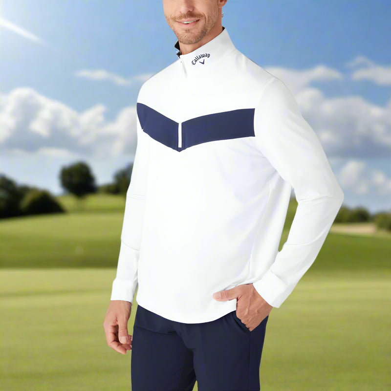 Callaway Odyssey 1/4 Zip Pullover - Bright White