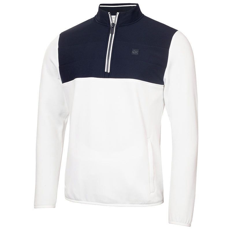 Calvin Klein Atlantic Hybrid 1/2 Zip Pullover - White