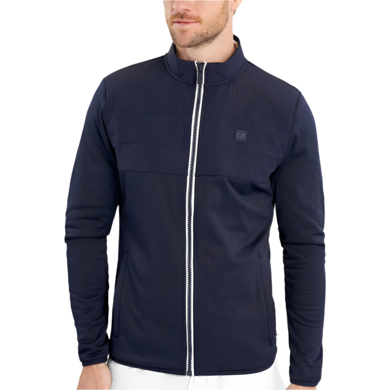 Calvin Klein Atlantic Hybrid Full Zip Pullover - Navy