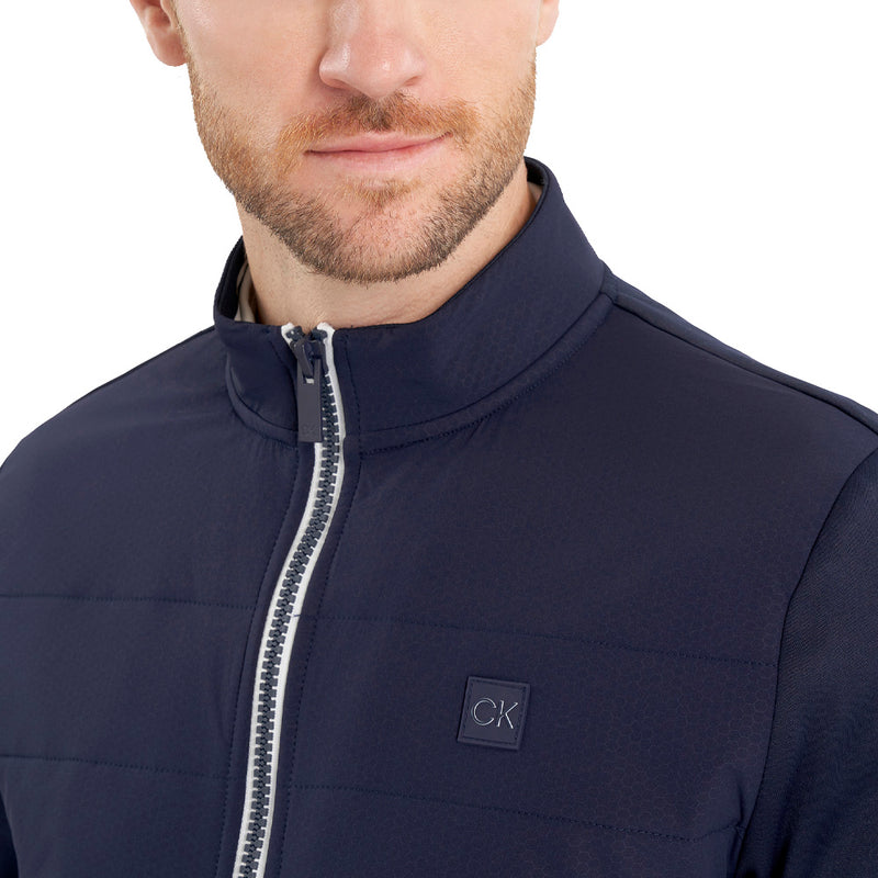 Calvin Klein Atlantic Hybrid Full Zip Pullover - Navy