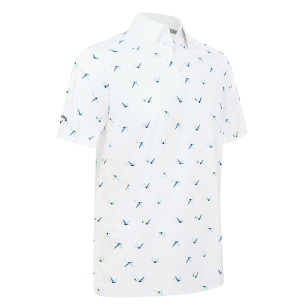 Callaway All Over Birdie Polo Shirt - Bright White