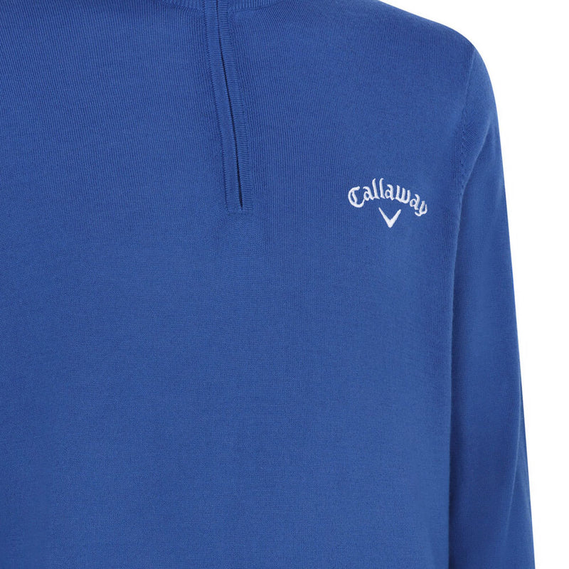 Callaway 1/4 Zip Blended Merino Sweater - Galaxy Blue