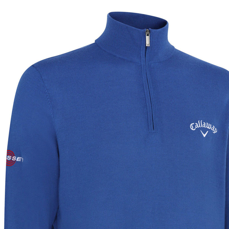 Callaway 1/4 Zip Blended Merino Sweater - Galaxy Blue