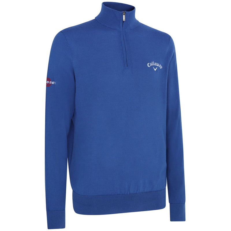 Callaway 1/4 Zip Blended Merino Sweater - Galaxy Blue