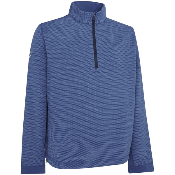 Callaway 1/4 Zip Hex Fleece - Med Galaxy Heather