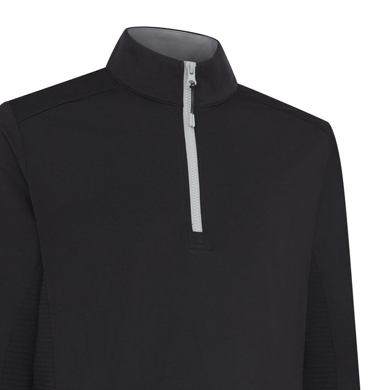 Callaway 1/4 Zip Mixed Media Pullover - Caviar