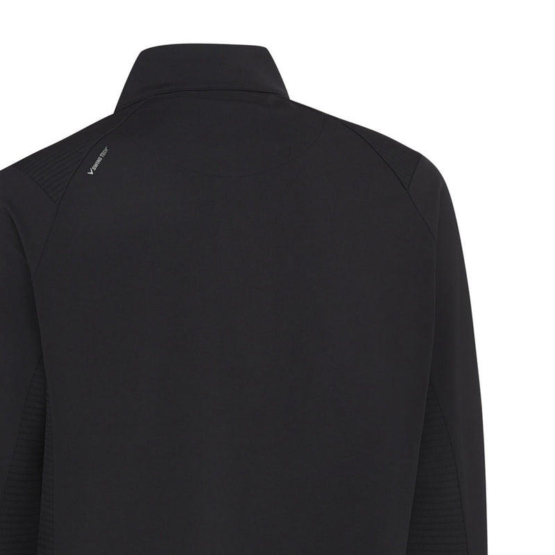 Callaway 1/4 Zip Mixed Media Pullover - Caviar