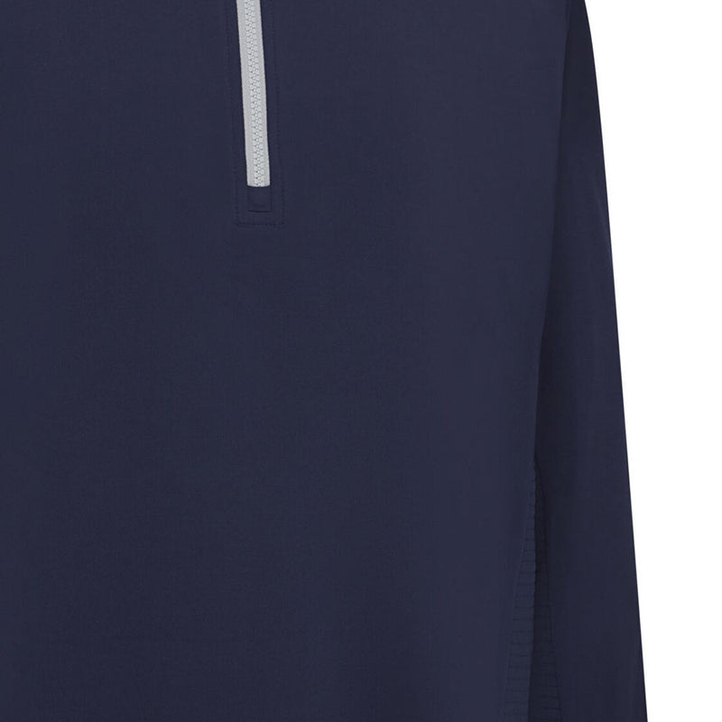 Callaway 1/4 Zip Mixed Media Pullover - Peacoat