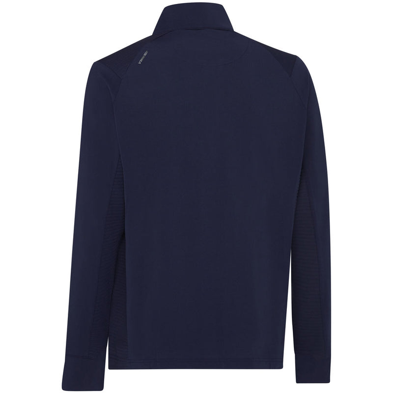 Callaway 1/4 Zip Mixed Media Pullover - Peacoat