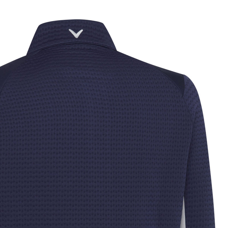 Callaway 1/4 Zip Textured Pullover - Peacoat