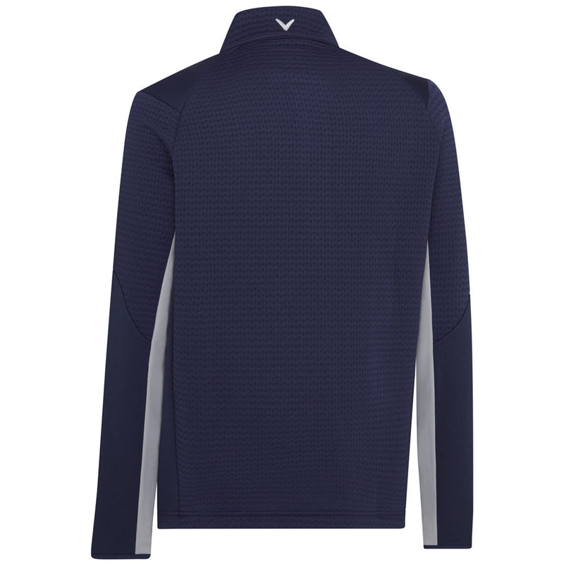 Callaway 1/4 Zip Textured Pullover - Peacoat