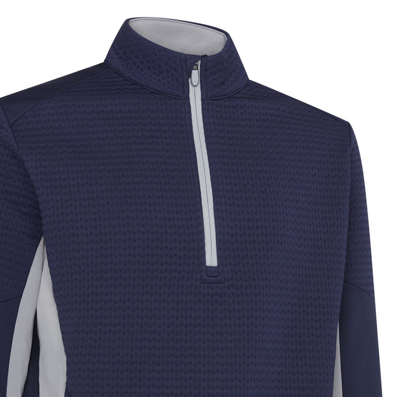 Callaway 1/4 Zip Textured Pullover - Peacoat