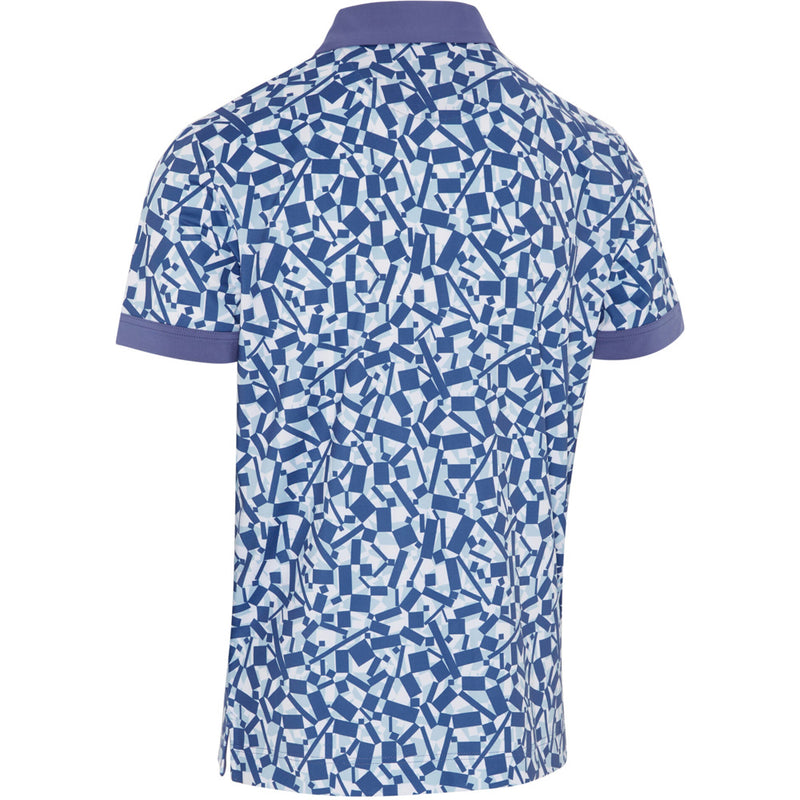 Callaway Abstract Birdsey Polo Shirt - Bijou Blue