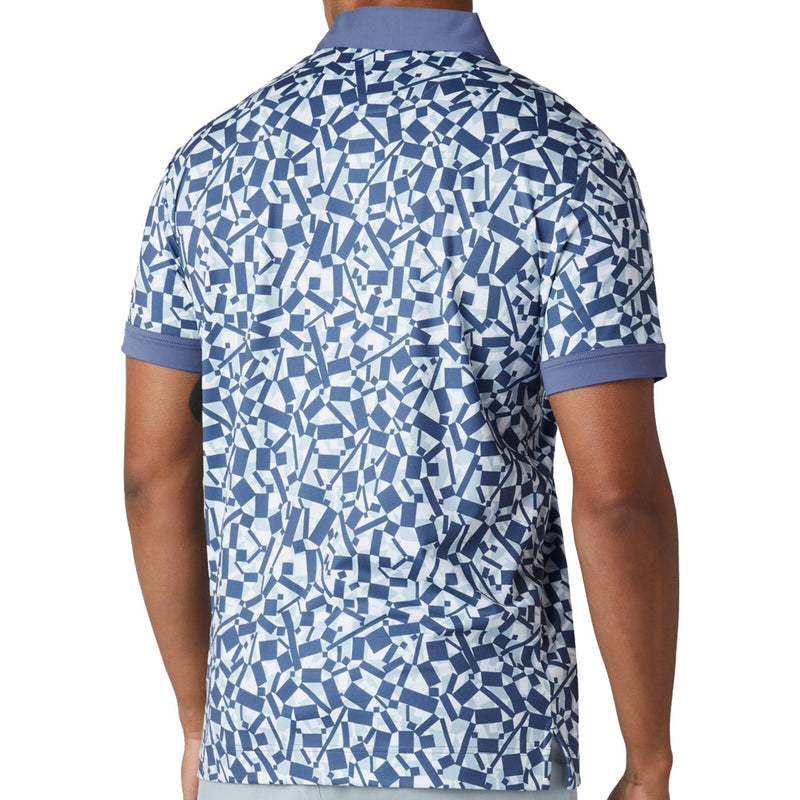 Callaway Abstract Birdsey Polo Shirt - Bijou Blue