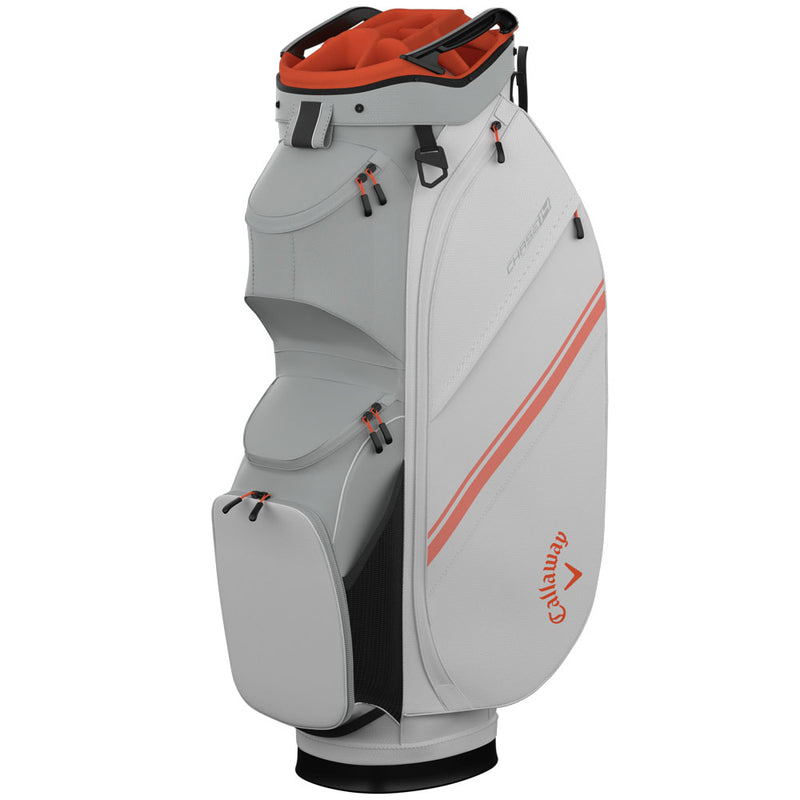 Callaway Chase 14 Cart Bag - White/Silver/Orange