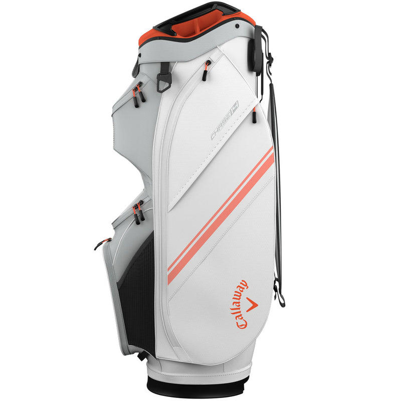 Callaway Chase 14 Cart Bag - White/Silver/Orange