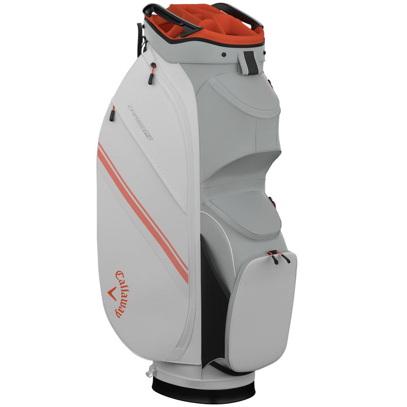 Callaway Chase 14 Cart Bag - White/Silver/Orange