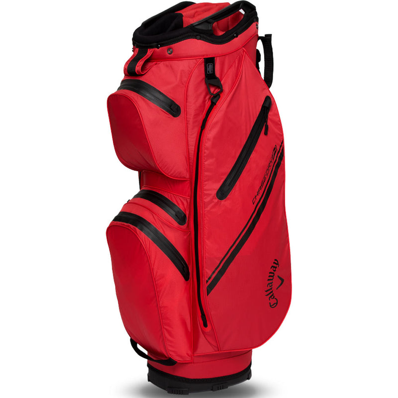 Callaway Chase 14 Dry Waterproof Cart Bag - Red/Black