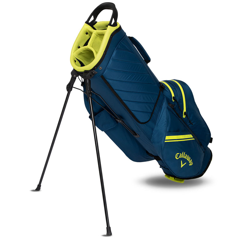 Callaway Chase 14 Dry Waterproof Stand Bag - Navy/Florescent Yellow