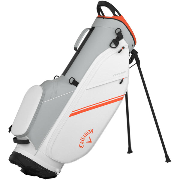 Callaway Chase 14 Stand Bag - White/Silver/Orange