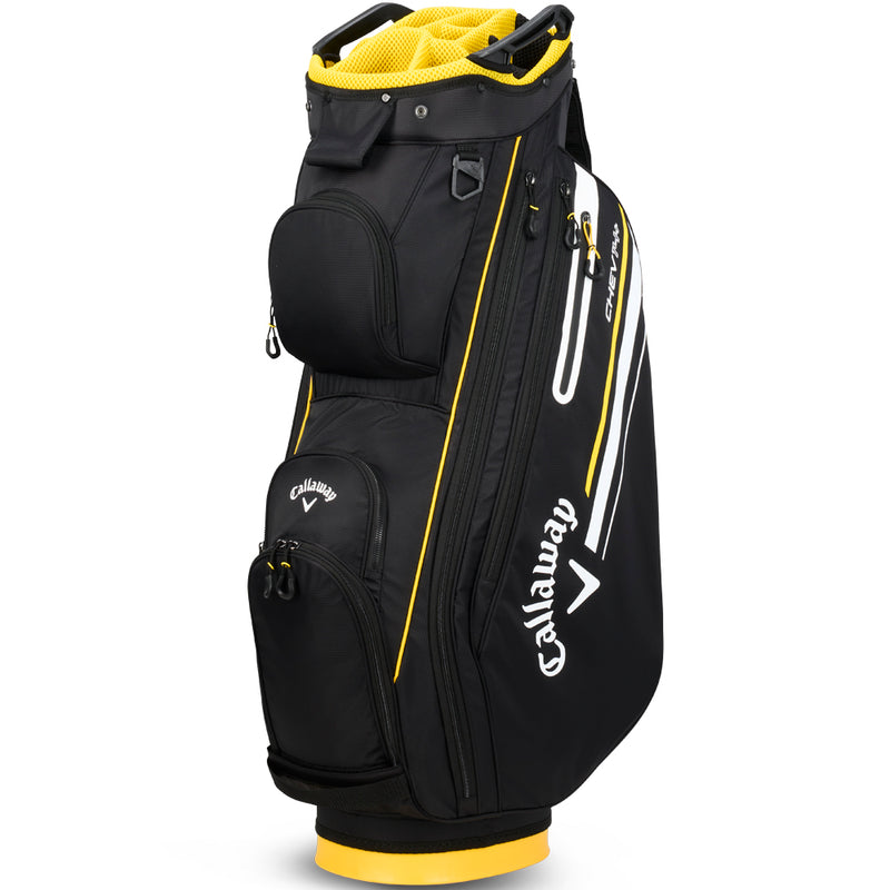 Callaway Chev 14 Plus Cart Bag - Black/Golden Rod