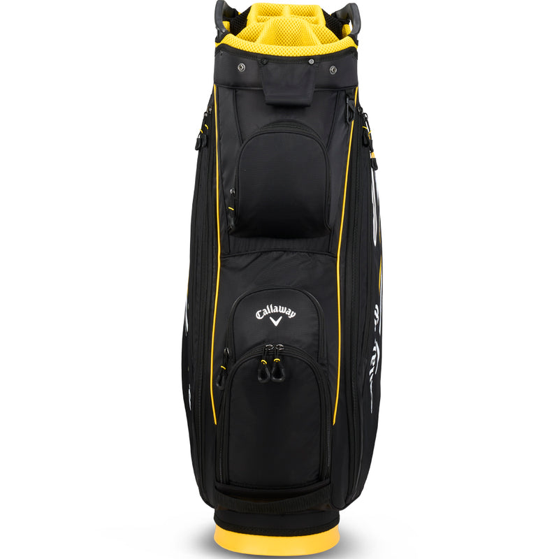 Callaway Chev 14 Plus Cart Bag - Black/Golden Rod