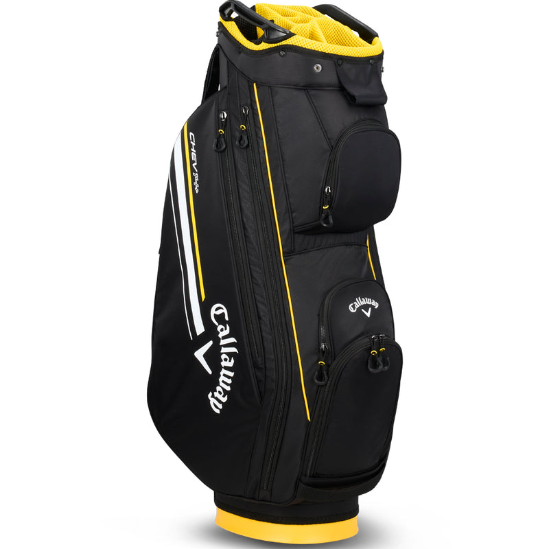 Callaway Chev 14 Plus Cart Bag - Black/Golden Rod