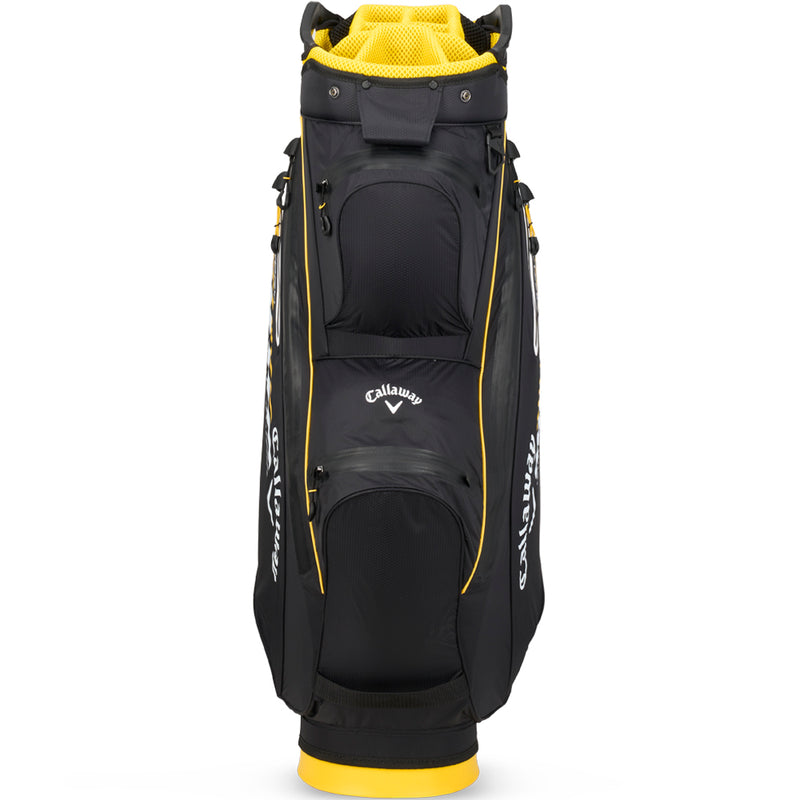 Callaway Chev Dry 14 Cart Waterproof Bag - Black/Golden Rod