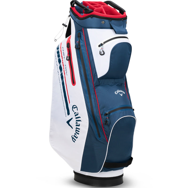 Callaway Chev Dry 14 Waterproof Cart Bag - Navy/White/Red