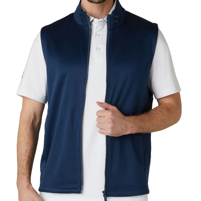 Callaway Chev High Gauge Gilet - Peacoat