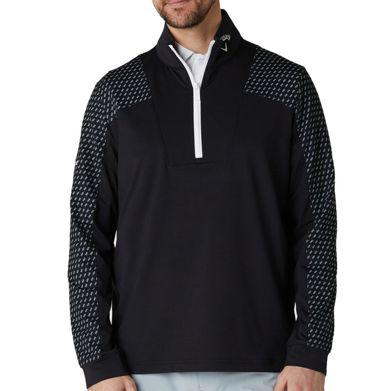 Callaway Chev Motion Print Pullover - Caviar