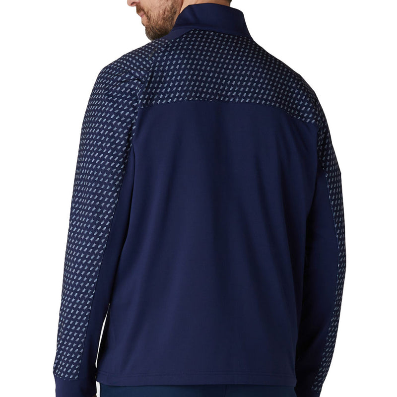 Callaway Chev Motion Print Pullover - Peacoat