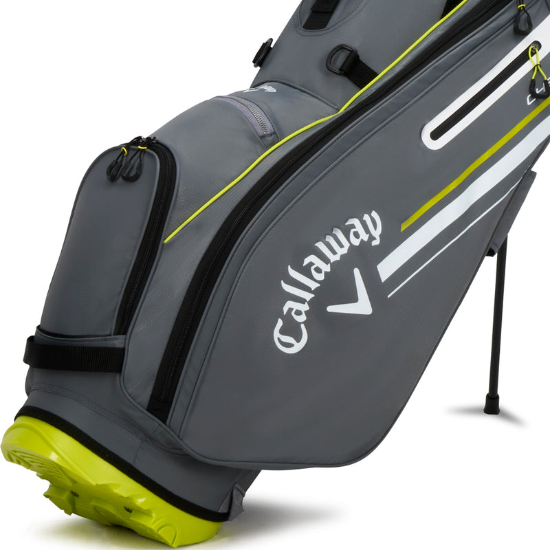 Callaway Chev Stand Bag - Charcoal/Florescent Yellow