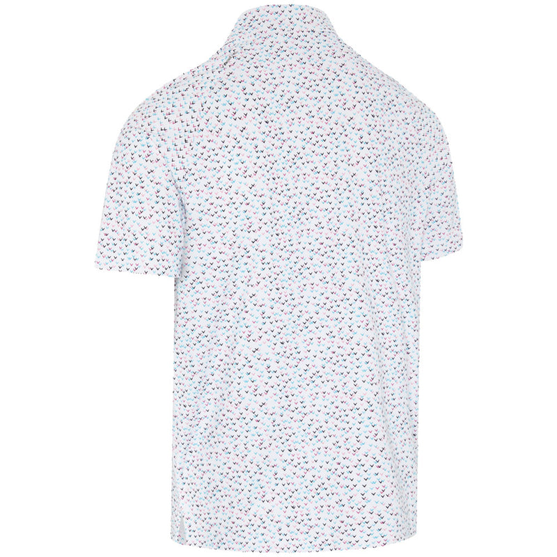 Callaway Confetti Print Polo Shirt - Bright White