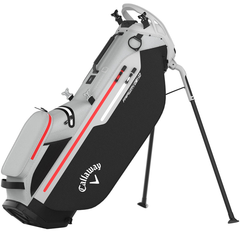 Callaway Fairway C HD Stand Bag - Black/Light Grey/Red