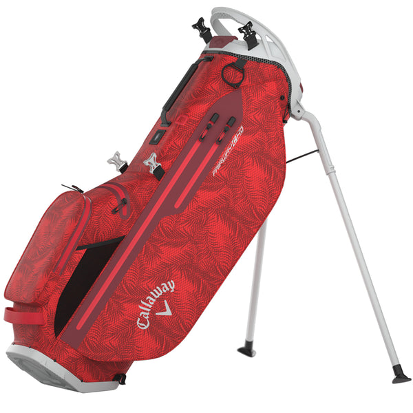 Callaway Fairway C HD Stand Bag - Red Palms/Light Grey