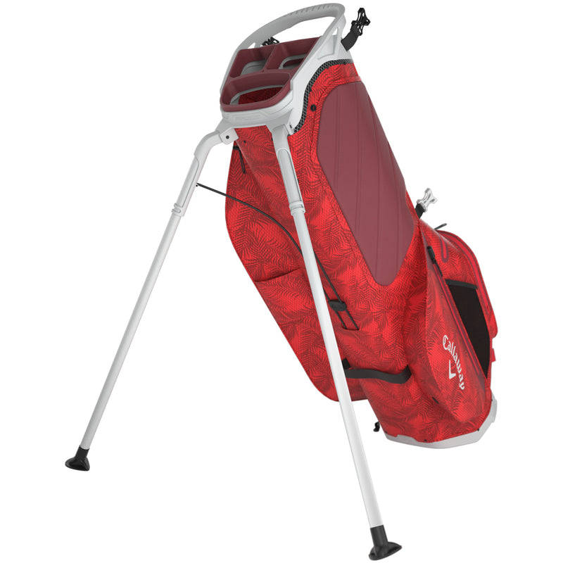 Callaway Fairway C HD Stand Bag - Red Palms/Light Grey