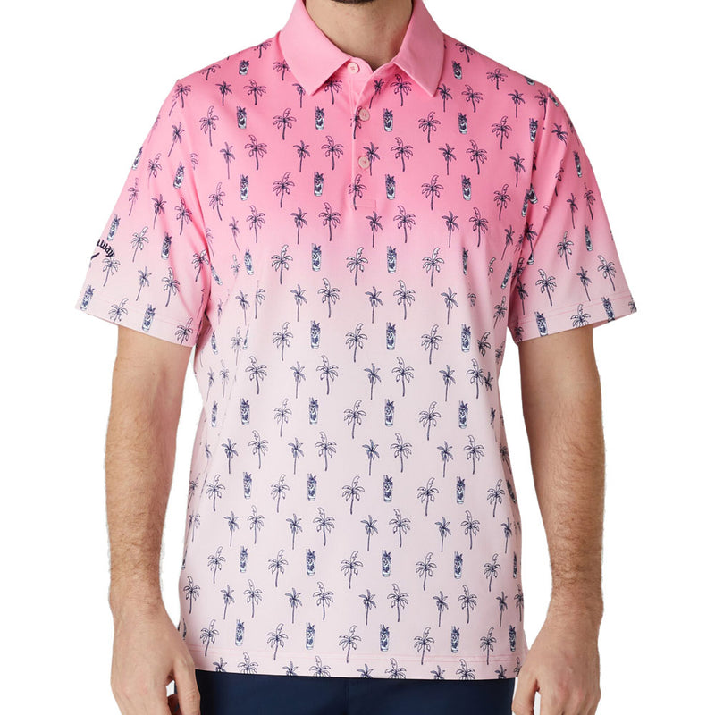 Callaway Mojito Ombre Polo Shirt - Candy Pink