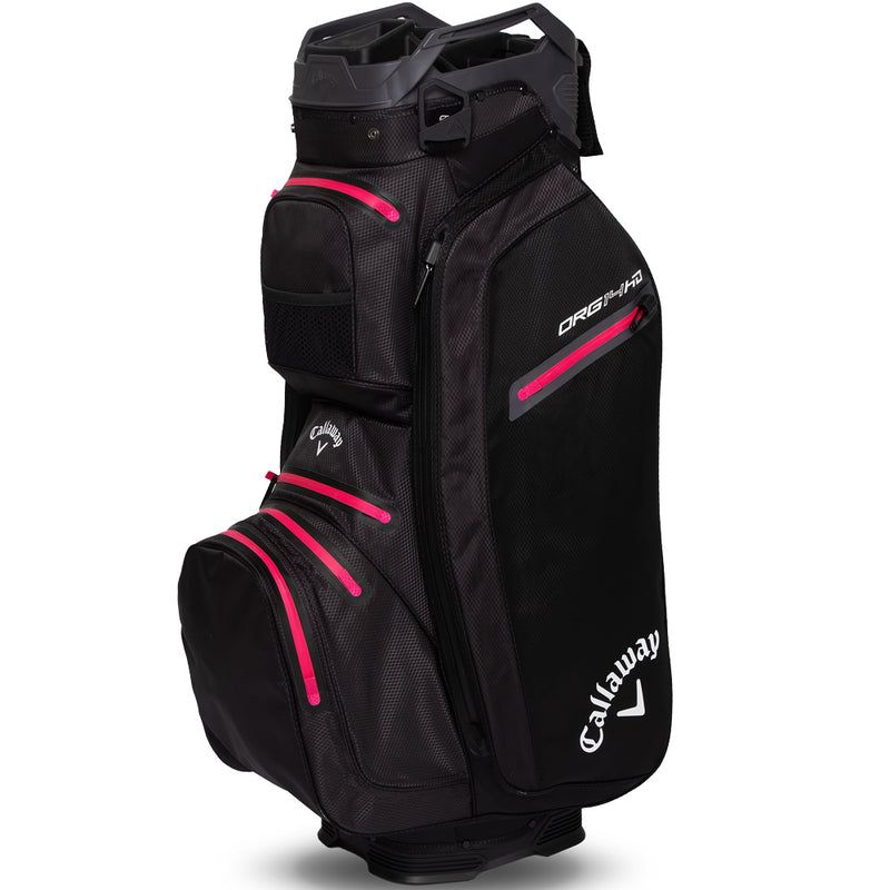 Callaway Org 14 HD Waterproof Cart Bag - Black/Charcoal/Pink