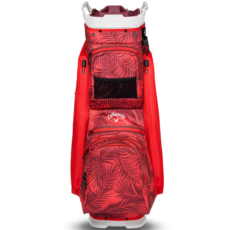 Callaway Org 14 HD Waterproof Cart Bag - Red Palms/Light Grey