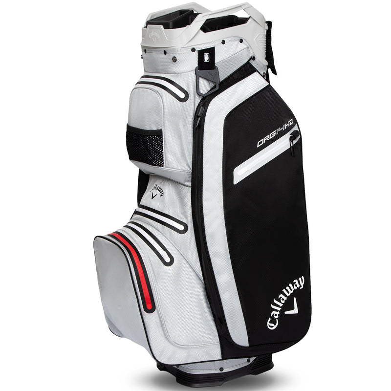 Callaway Org 14 HD Waterproof Cart Bag - Black/Light Grey/Red