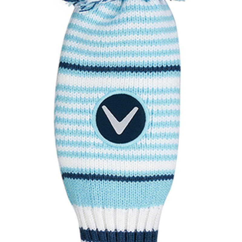 Callaway Pom Pom Fairway Headcover - White/Light Blue/Navy