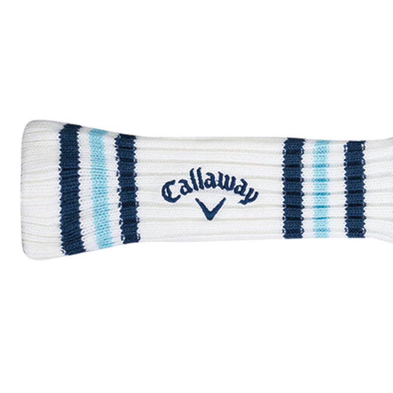 Callaway Pom Pom Fairway Headcover - White/Light Blue/Navy