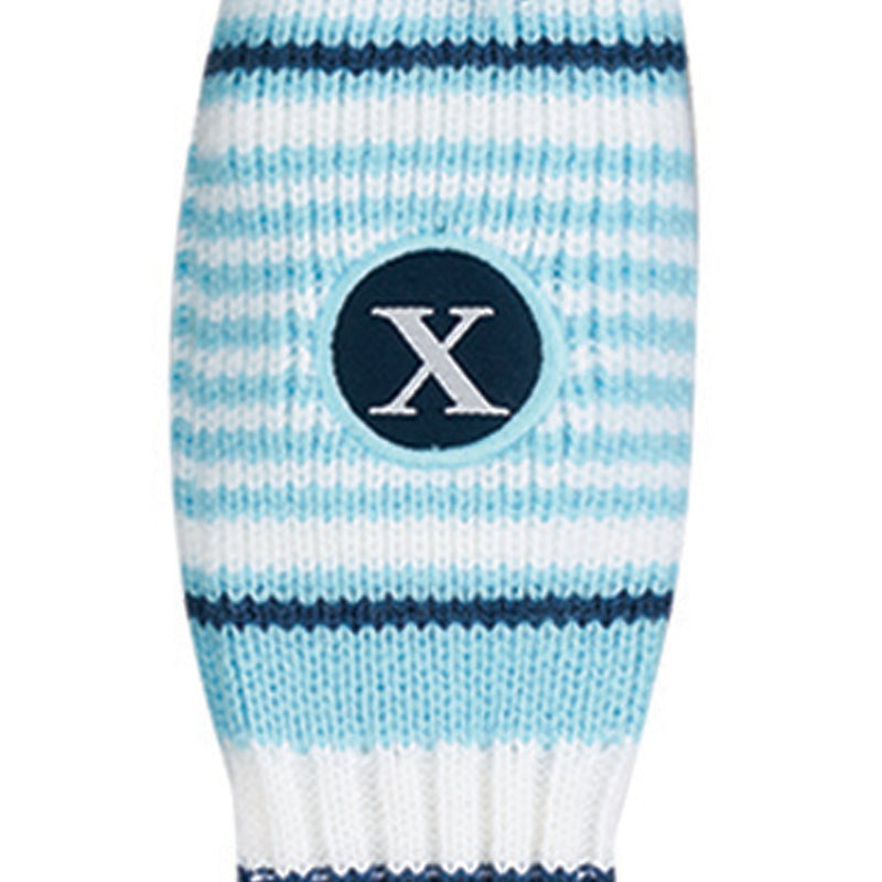 Callaway Pom Pom Hybrid Headcover - White/Light Blue/Navy