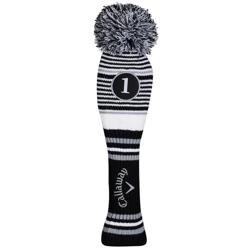 Callaway Pom Pom II Driver Headcover - Black/White/Grey